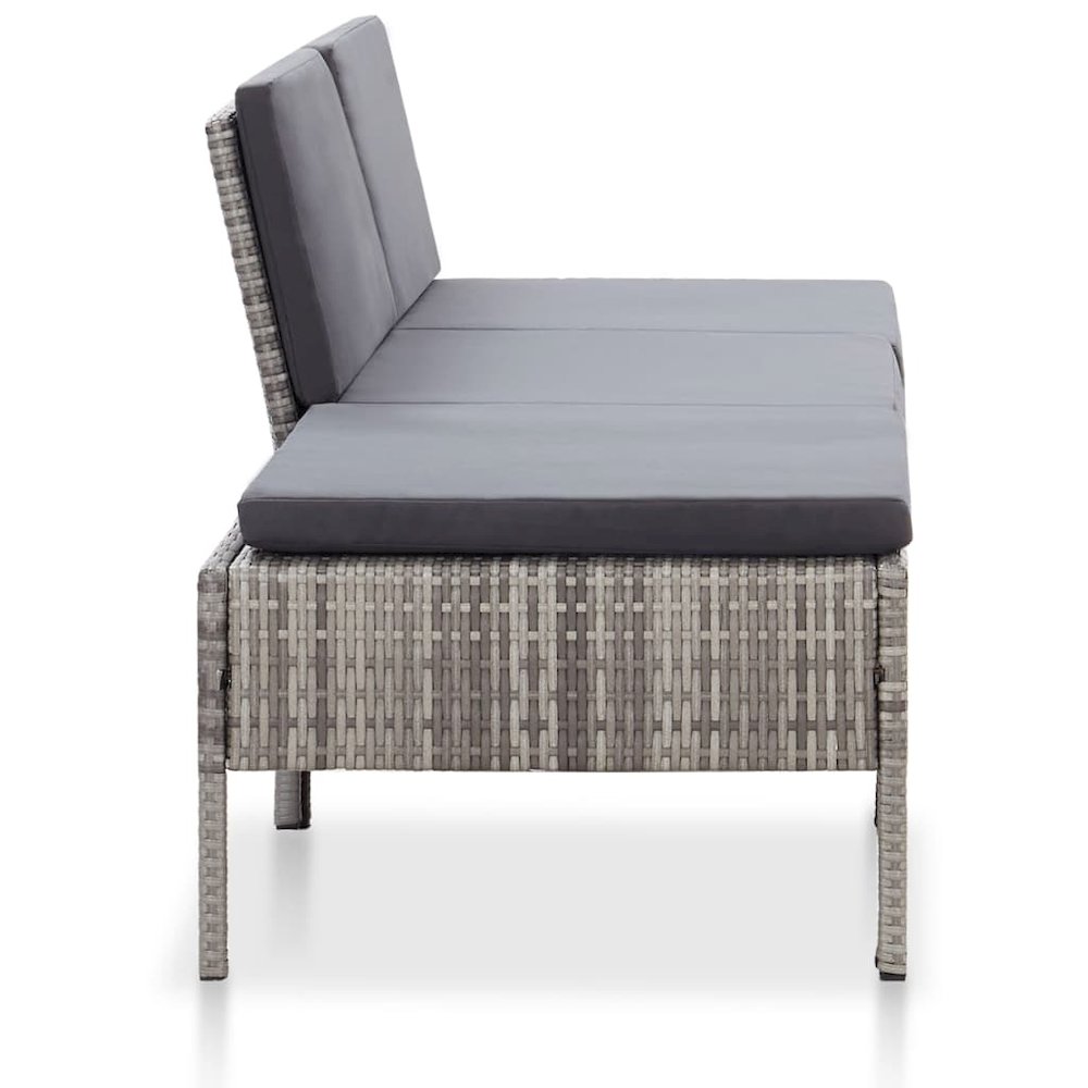 Garden Lounge Set Grey. Picture 3