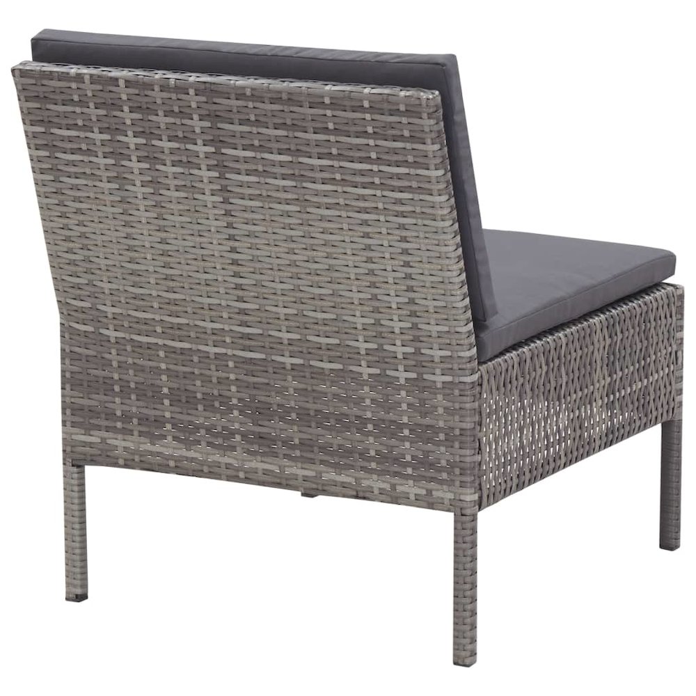 Garden Lounge Set Grey. Picture 6