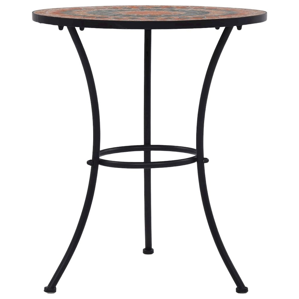Mosaic Bistro Set Terracotta, Gray, Orange. Picture 7