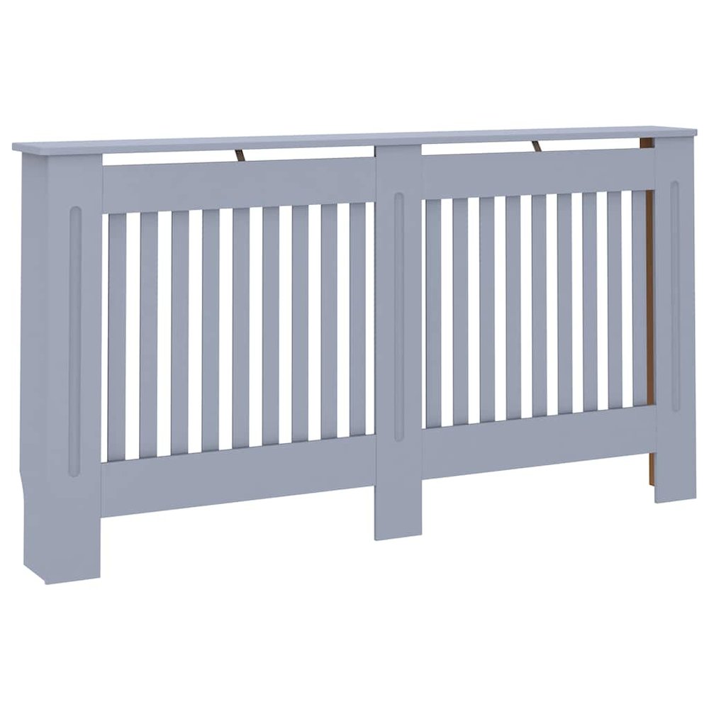 Radiator Cover Anthracite 59.8"x7.5"x32.1" MDF. Picture 1