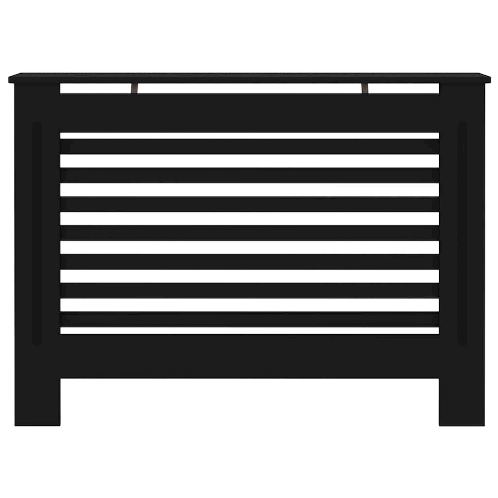 Radiator Cover Black 44.1"x7.5"x32.1" MDF. Picture 5