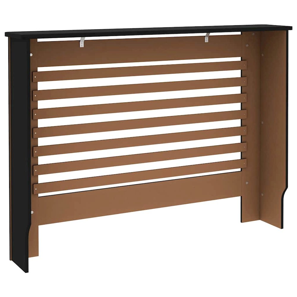 Radiator Cover Black 44.1"x7.5"x32.1" MDF. Picture 7