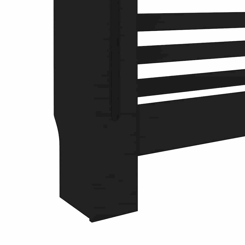 Radiator Cover Black 44.1"x7.5"x32.1" MDF. Picture 9