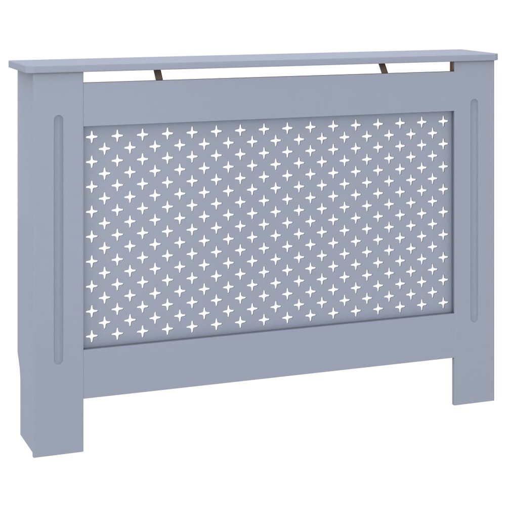 vidaXL Radiator Cover Anthracite 44.1"x17.5"x31.9" MDF, 288191. Picture 2