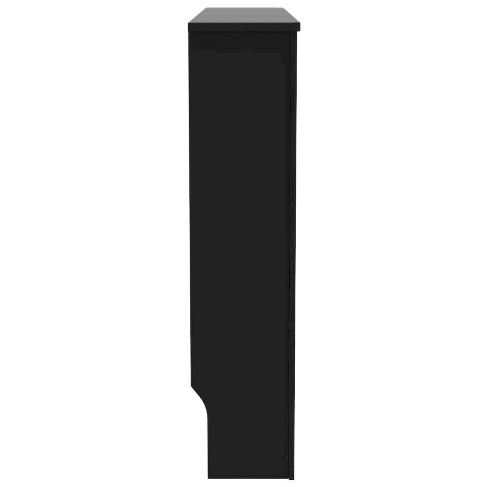 vidaXL Radiator Cover Black 44.1"x17.5"x31.9" MDF, 288192. Picture 4
