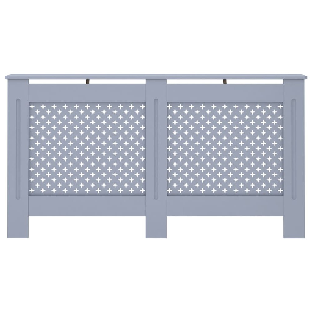 vidaXL Radiator Cover Anthracite 59.8"x17.5"x31.9" MDF, 288194. Picture 3
