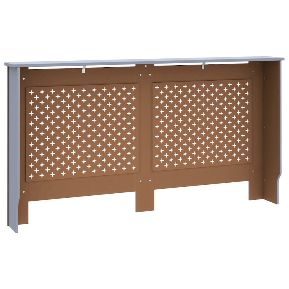 vidaXL Radiator Cover Anthracite 59.8"x17.5"x31.9" MDF, 288194. Picture 5