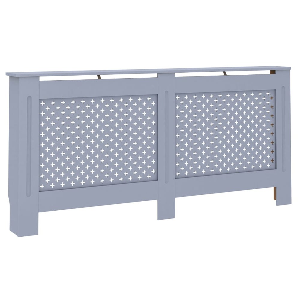 vidaXL Radiator Cover Anthracite 67.7"x17.5"x31.9" MDF. Picture 1