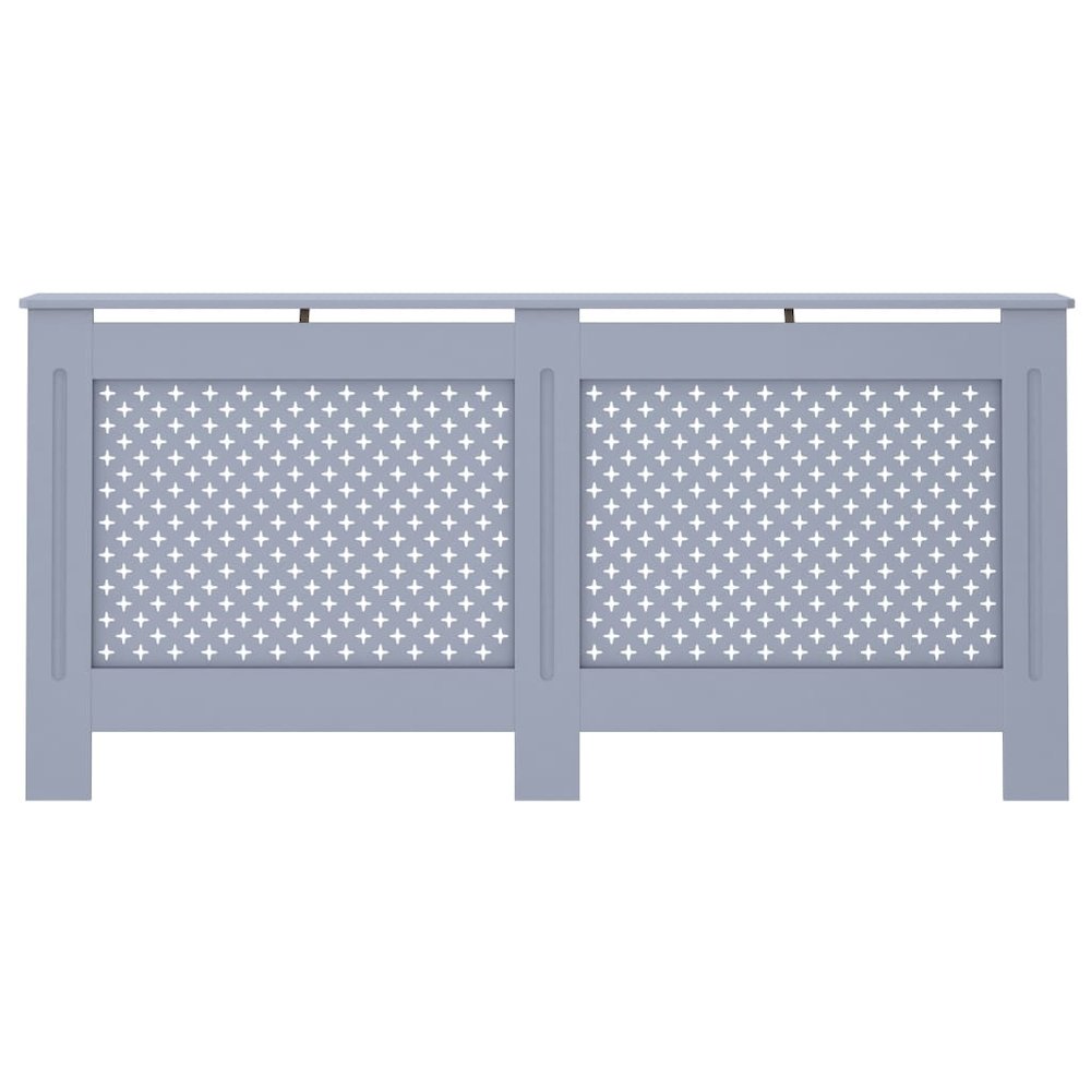 vidaXL Radiator Cover Anthracite 67.7"x17.5"x31.9" MDF. Picture 2