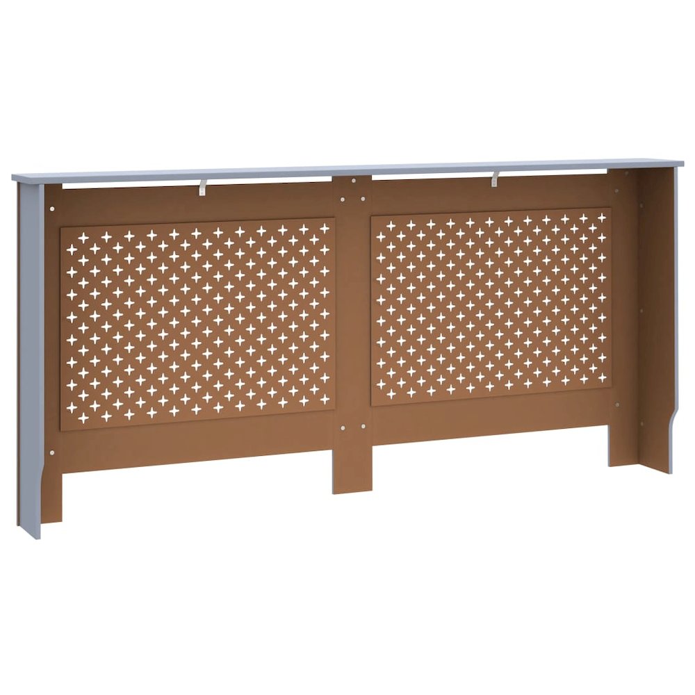 vidaXL Radiator Cover Anthracite 67.7"x17.5"x31.9" MDF. Picture 4
