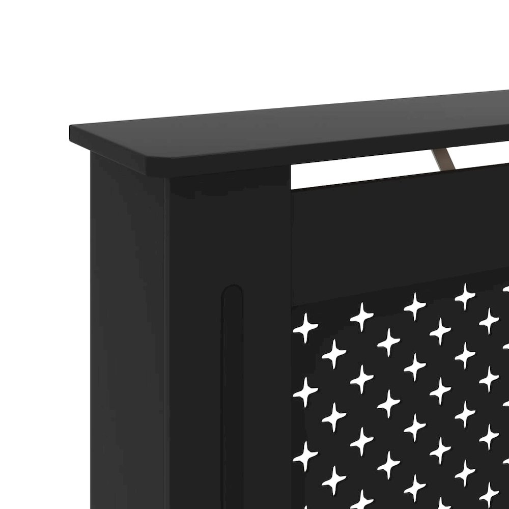 vidaXL Radiator Cover Black 67.7"x17.5"x31.9" MDF, 288198. Picture 6