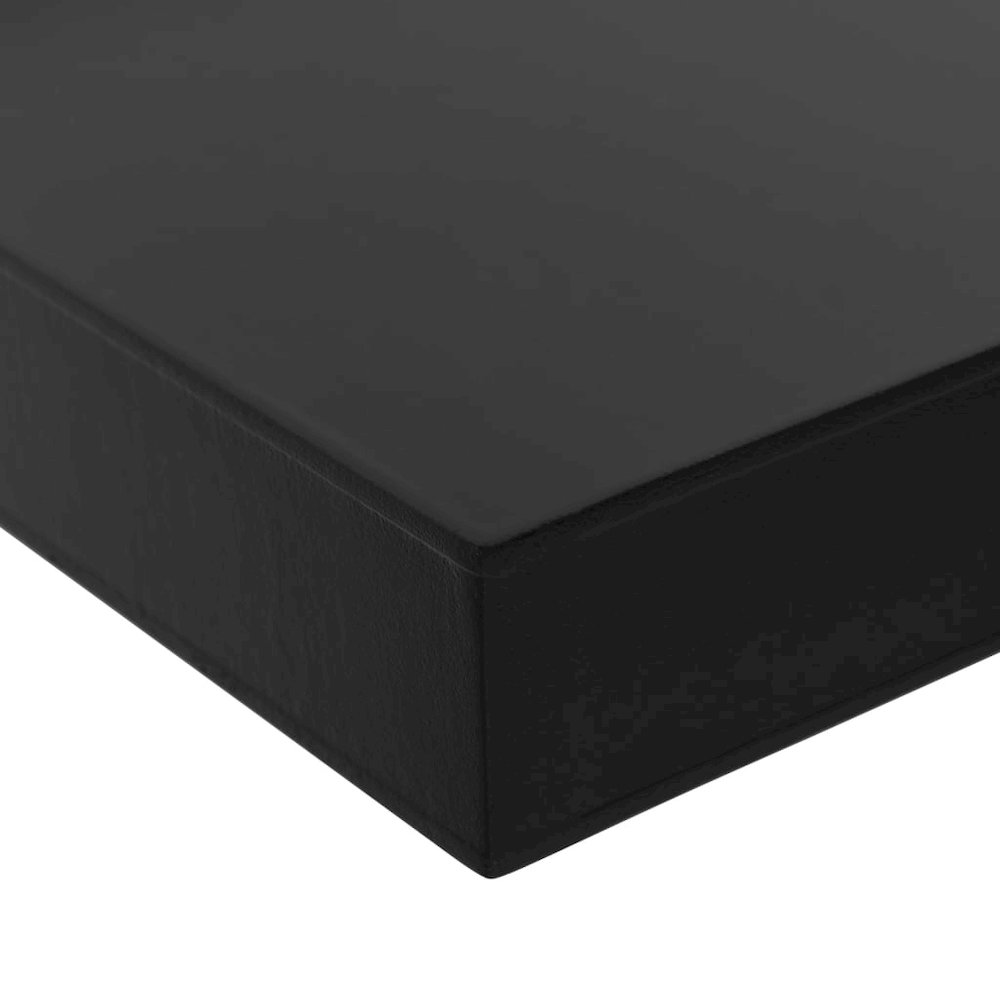 Wall Mounted Shelf Set of 2 Black MDF 15.7 x 7.9 x 1.5 in. Picture 5