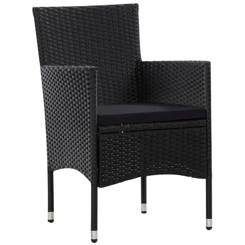 Garden Sofa Set Black PE rattan Removable Covers Garden Sofa Set. Picture 5