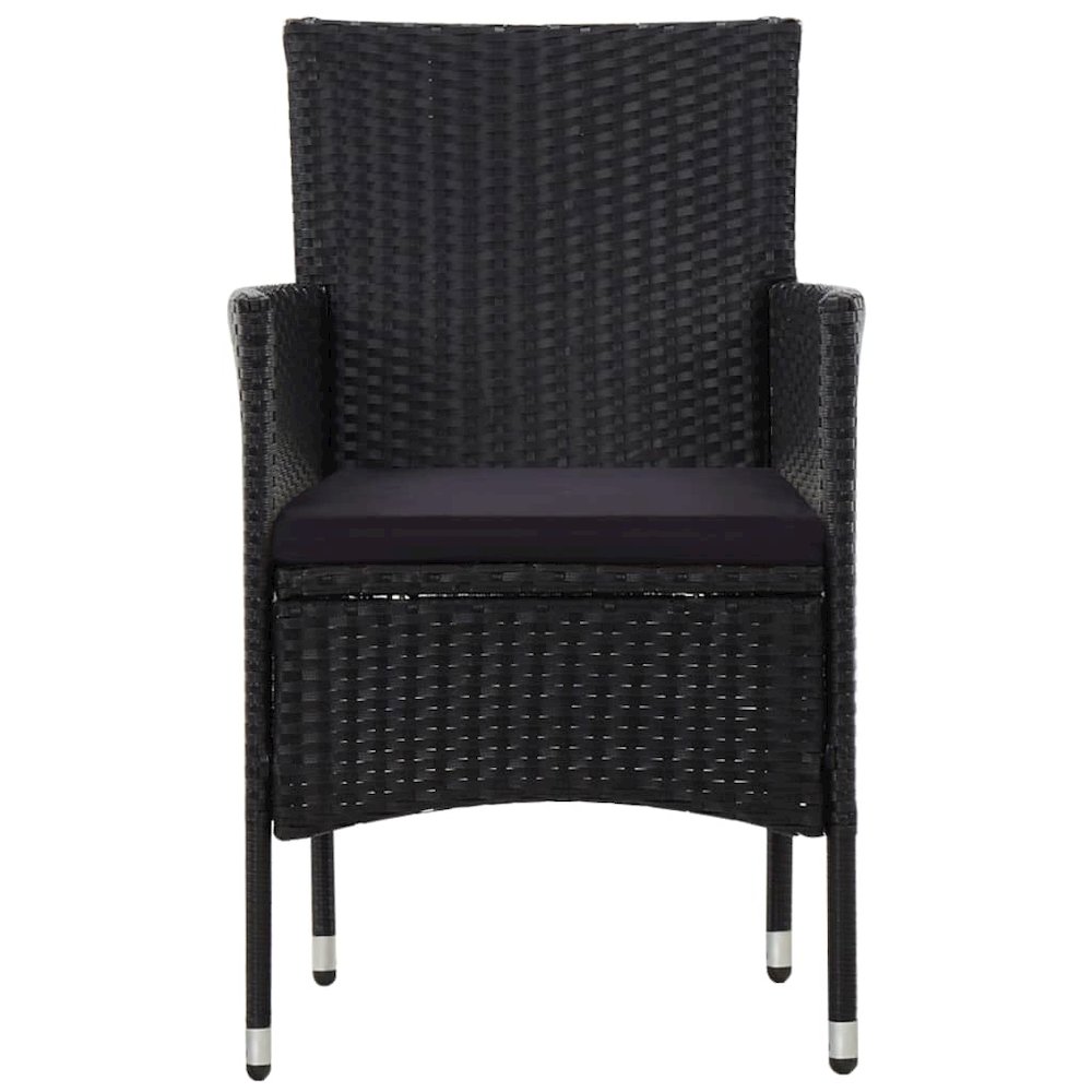 Garden Sofa Set Black PE rattan Removable Covers Garden Sofa Set. Picture 6