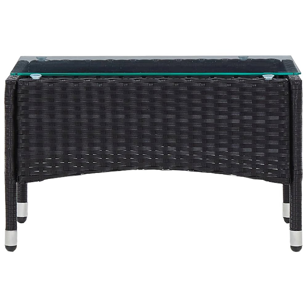 Garden Sofa Set Black PE rattan Removable Covers Garden Sofa Set. Picture 9