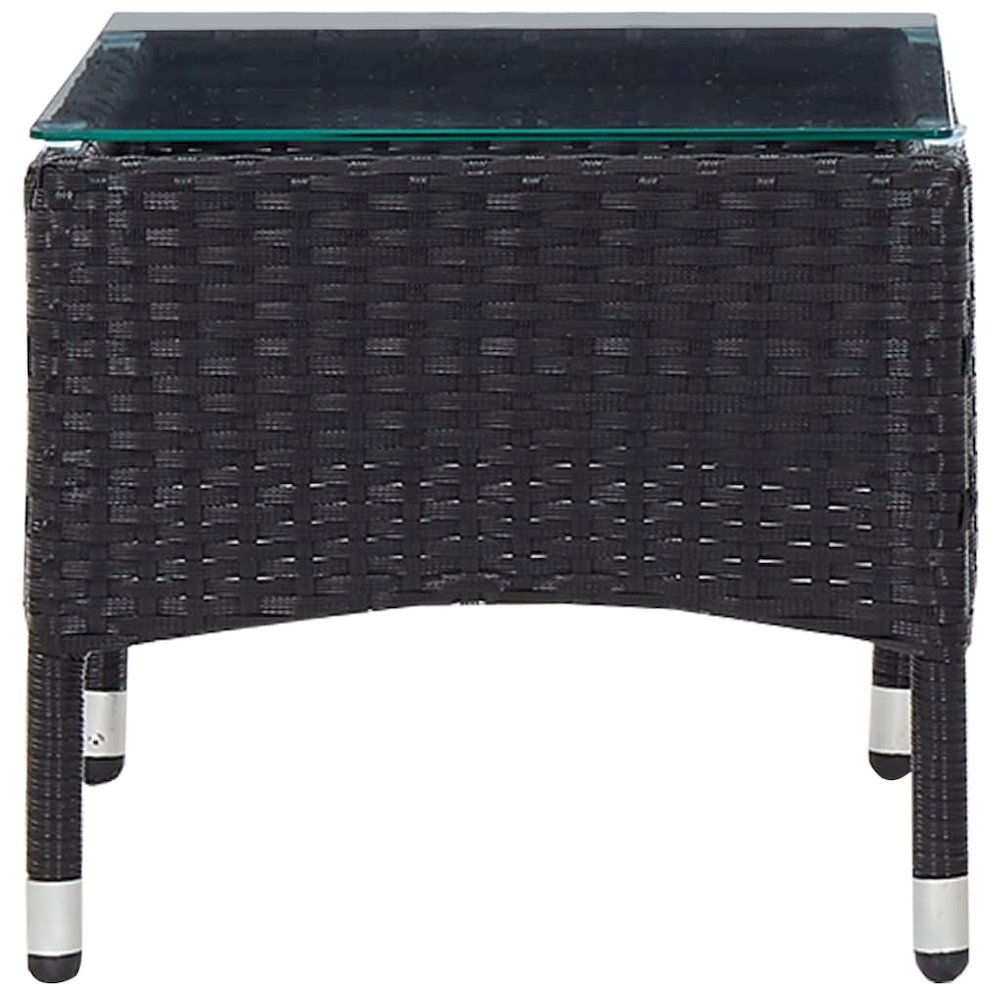 Garden Sofa Set Black PE rattan Removable Covers Garden Sofa Set. Picture 10