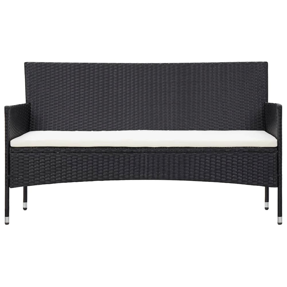 Sofa Set Black and cream white. Picture 4