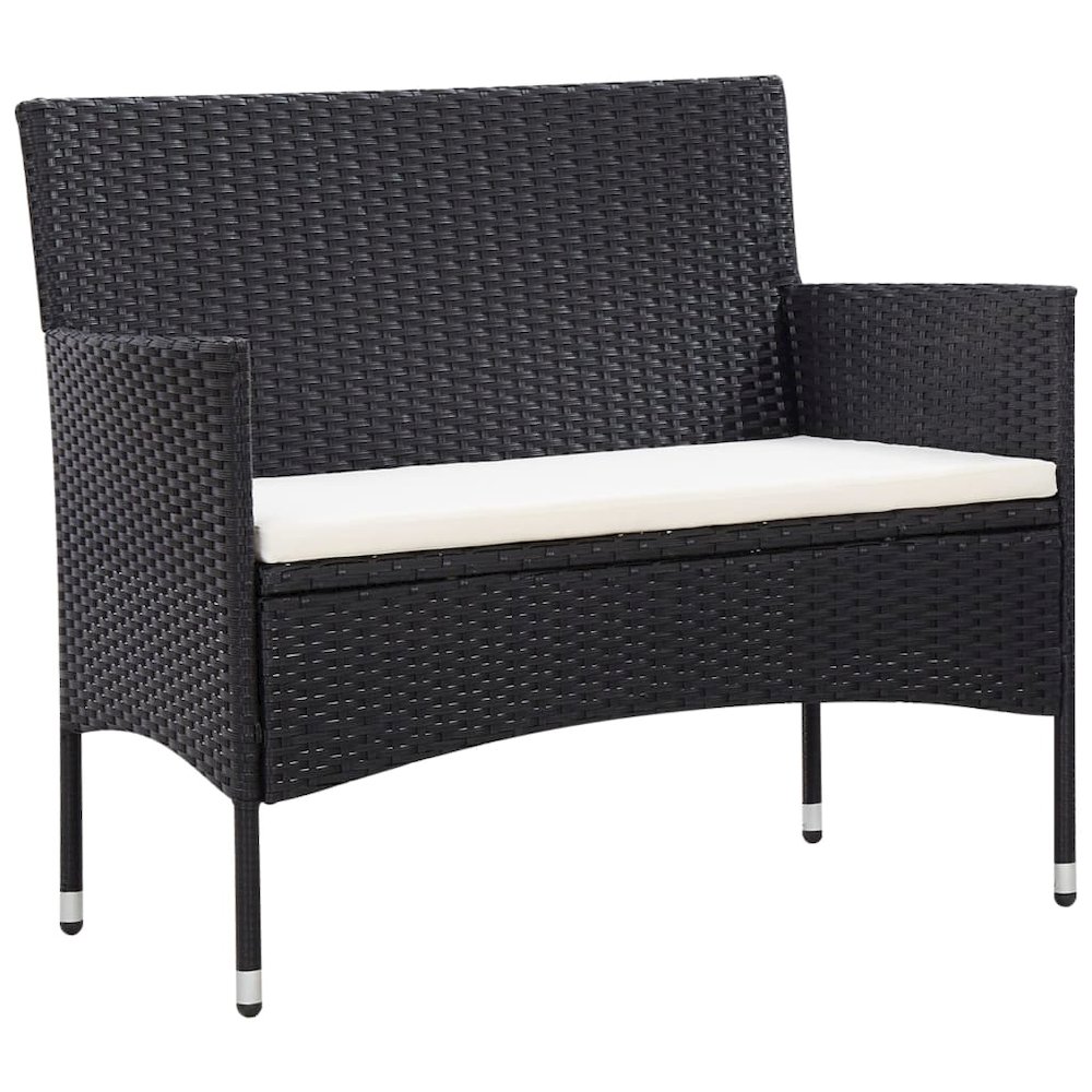 Sofa Set Black and cream white. Picture 6