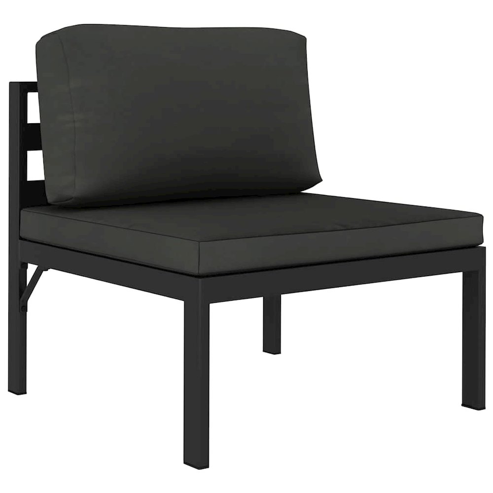 Middle Sofa Anthracite Aluminum Medium Modular Middle Sofa. Picture 1