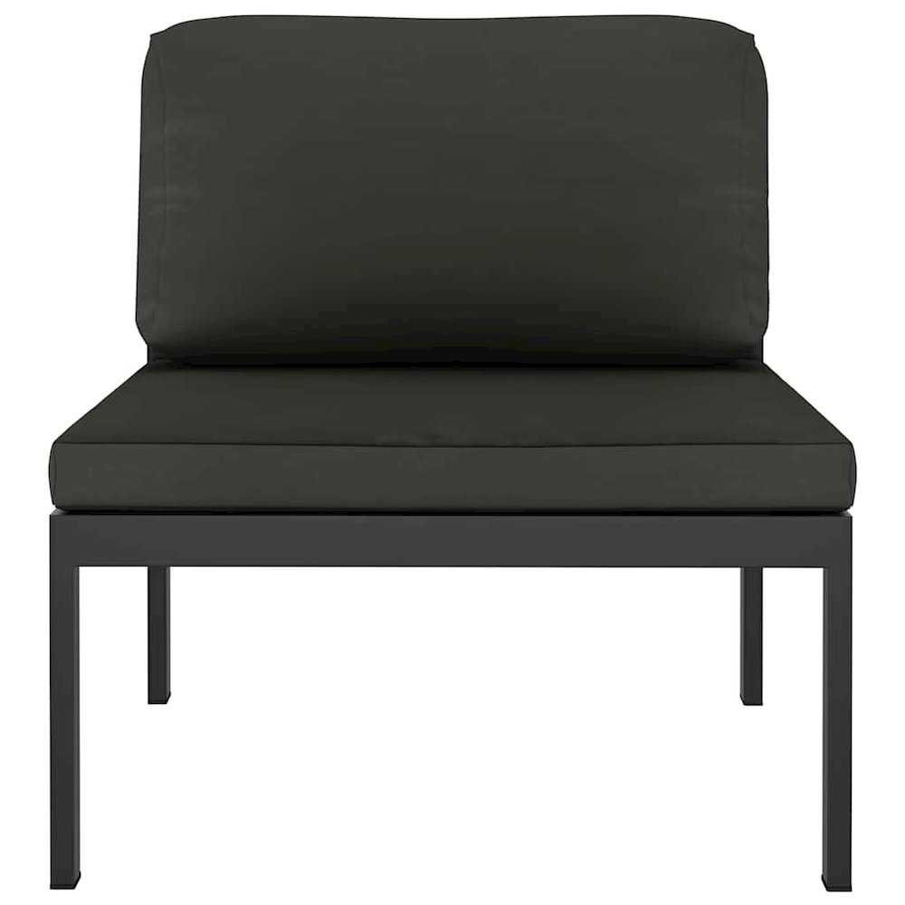 Middle Sofa Anthracite Aluminum Medium Modular Middle Sofa. Picture 3