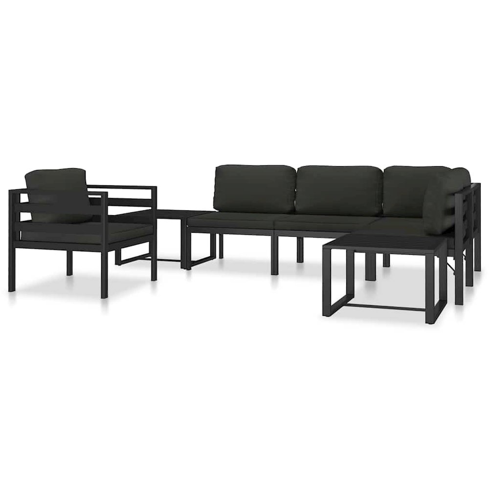 Middle Sofa Anthracite Aluminum Medium Modular Middle Sofa. Picture 10