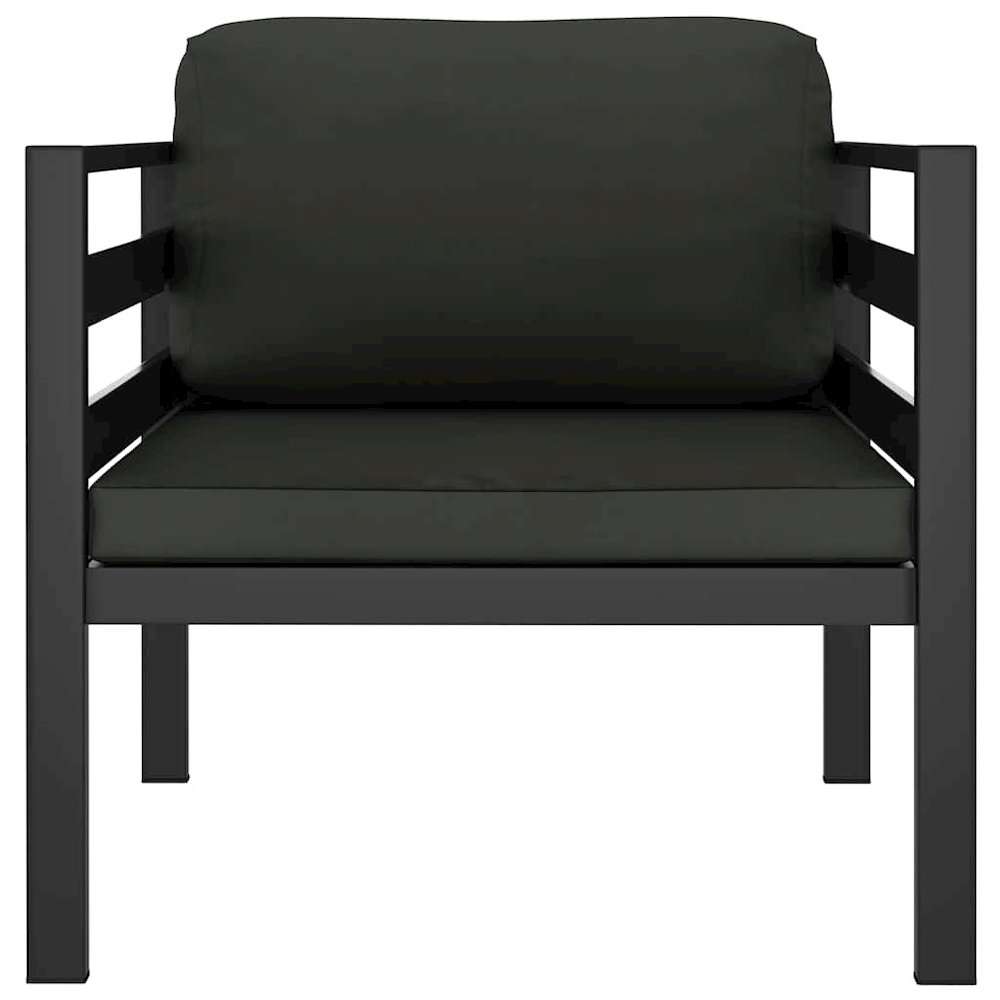 Single Sofa Anthracite Aluminum Single Modular Single Sofa. Picture 3