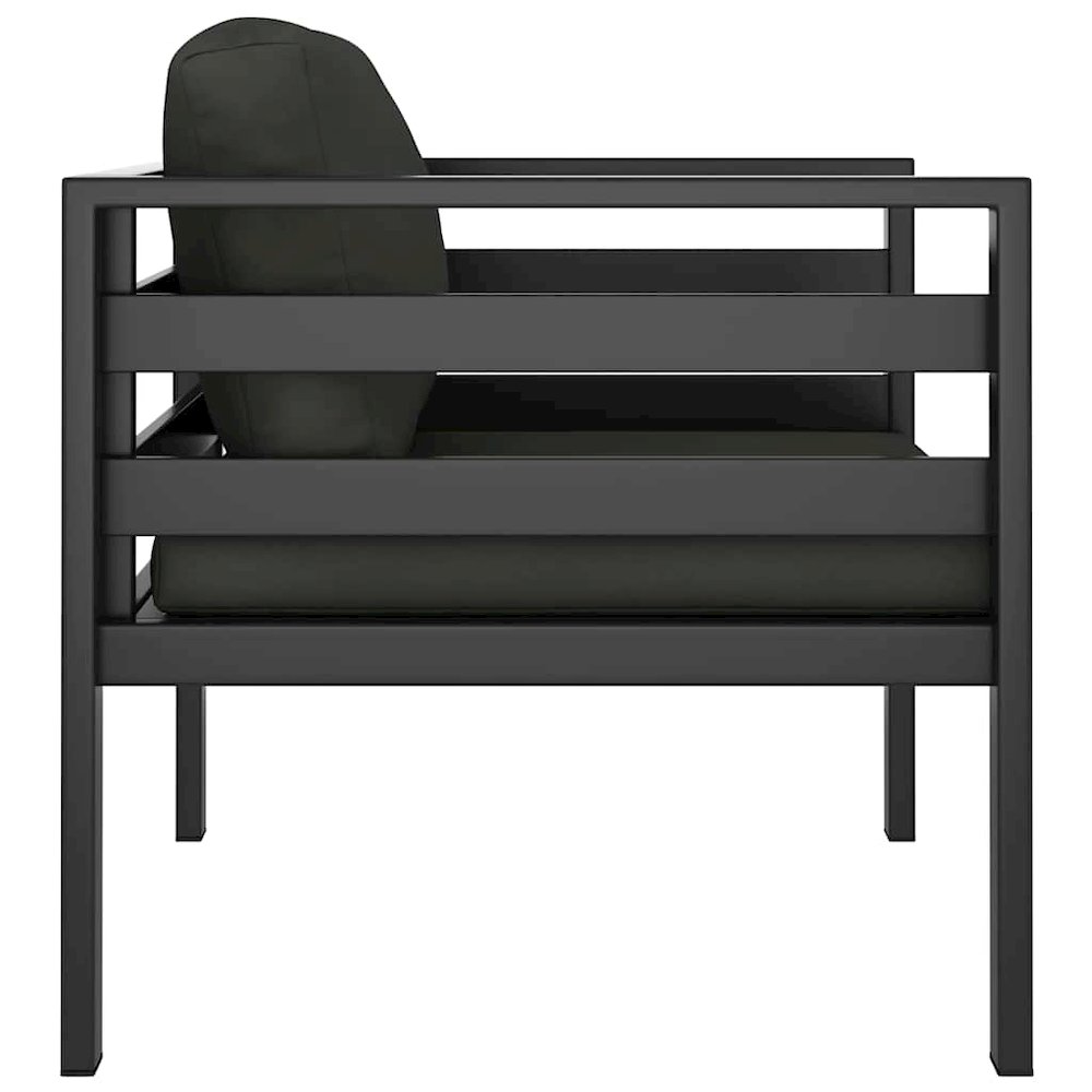Single Sofa Anthracite Aluminum Single Modular Single Sofa. Picture 5