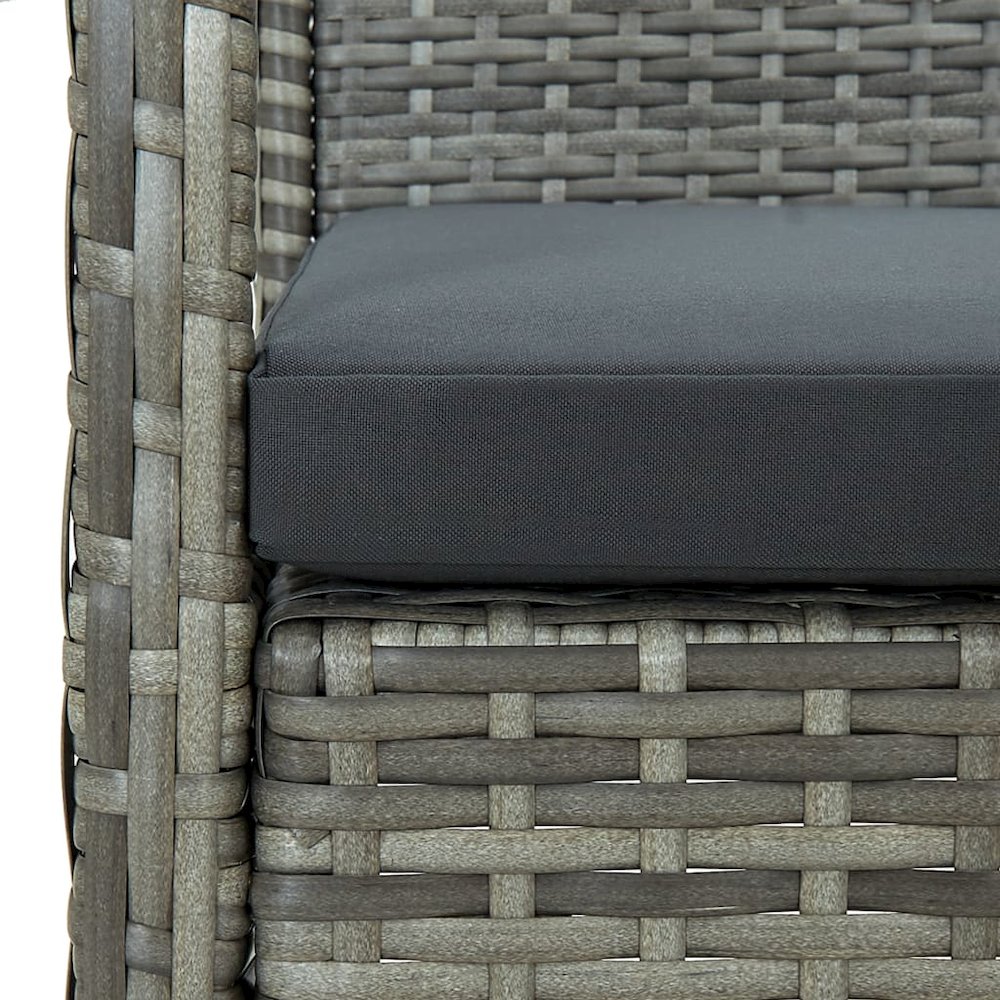 Patio 3-Seater Sofa Grey. Picture 6