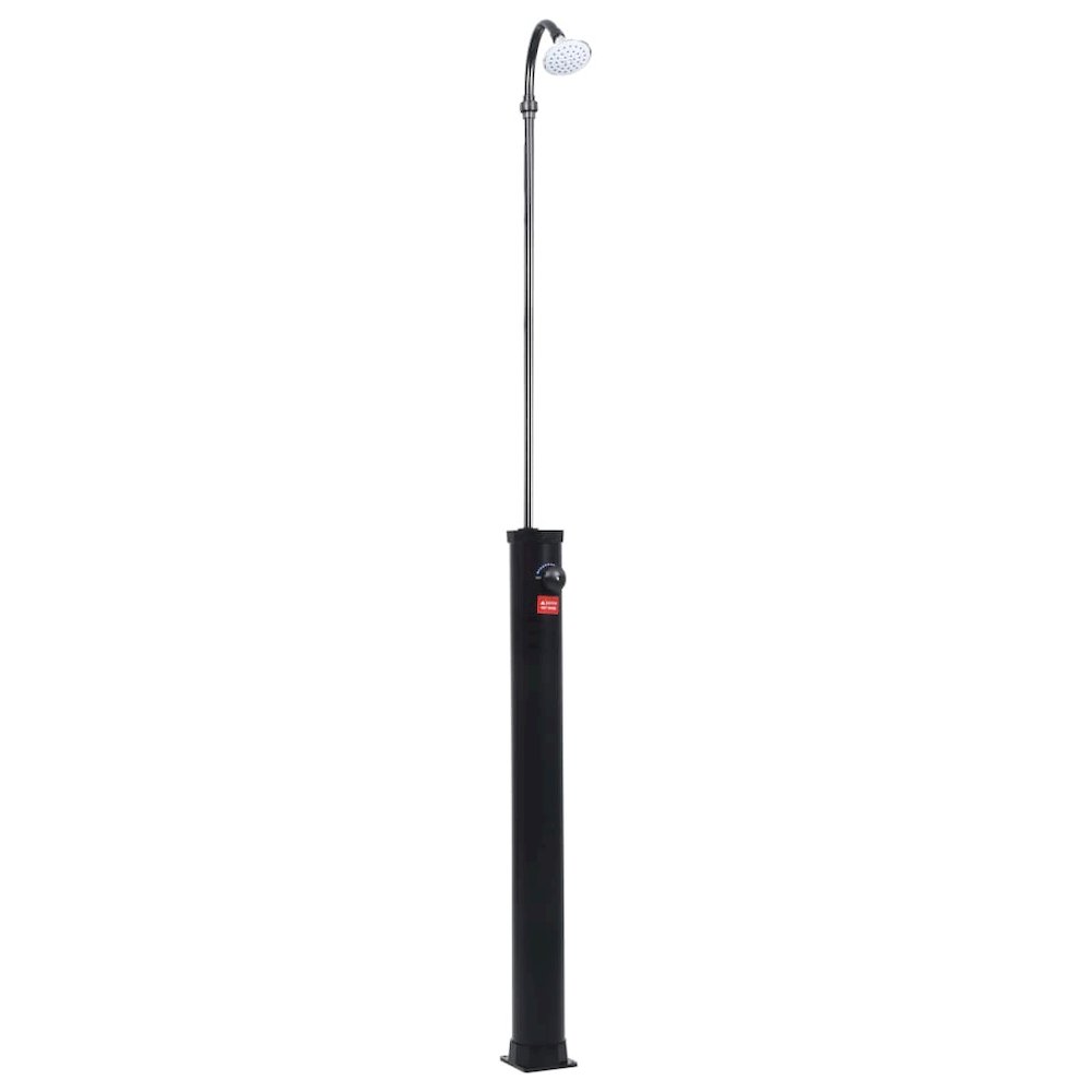 Solar Shower Black PVC and ABS 84.6 in tall Height-Adjustable. Picture 2