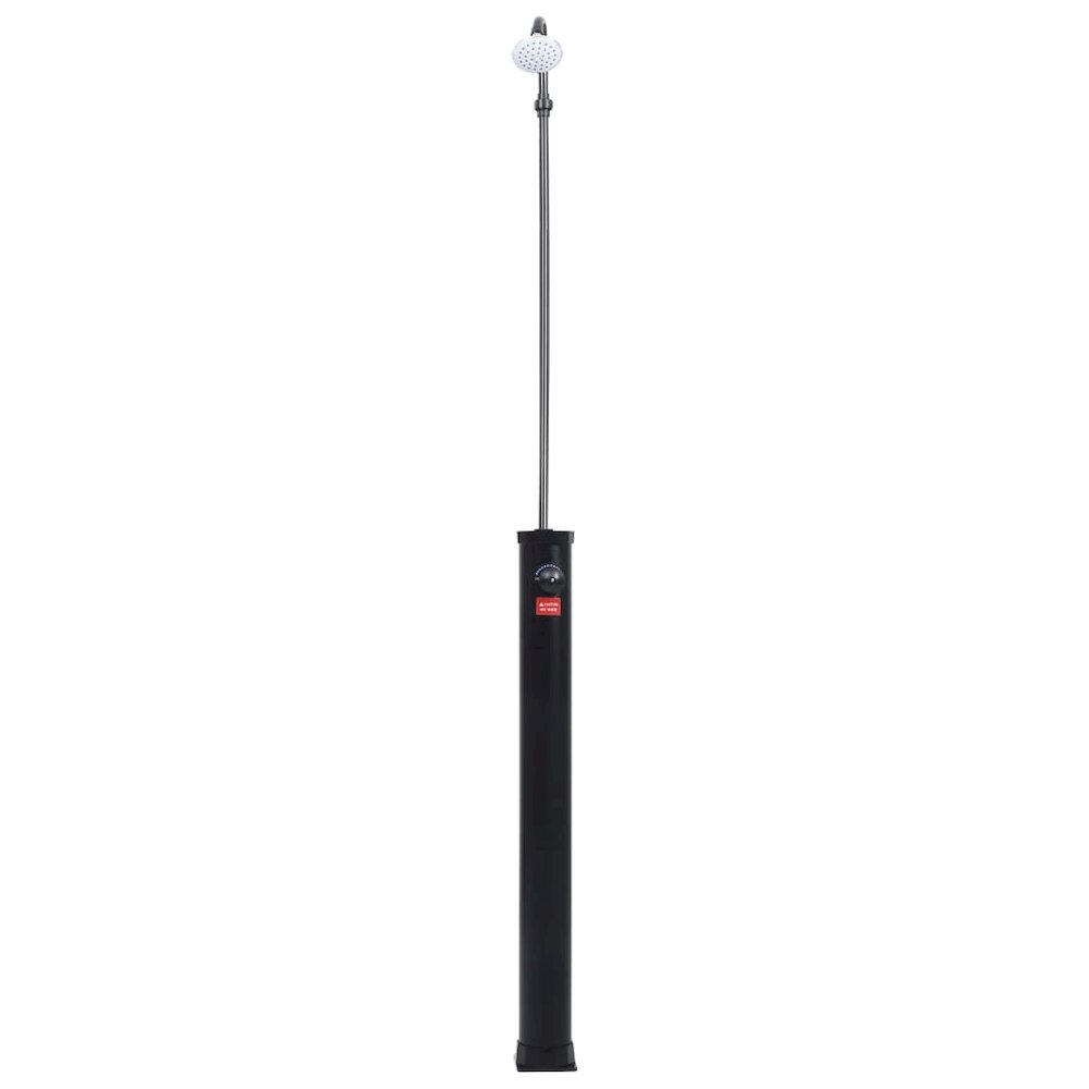 Solar Shower Black PVC and ABS 84.6 in tall Height-Adjustable. Picture 4