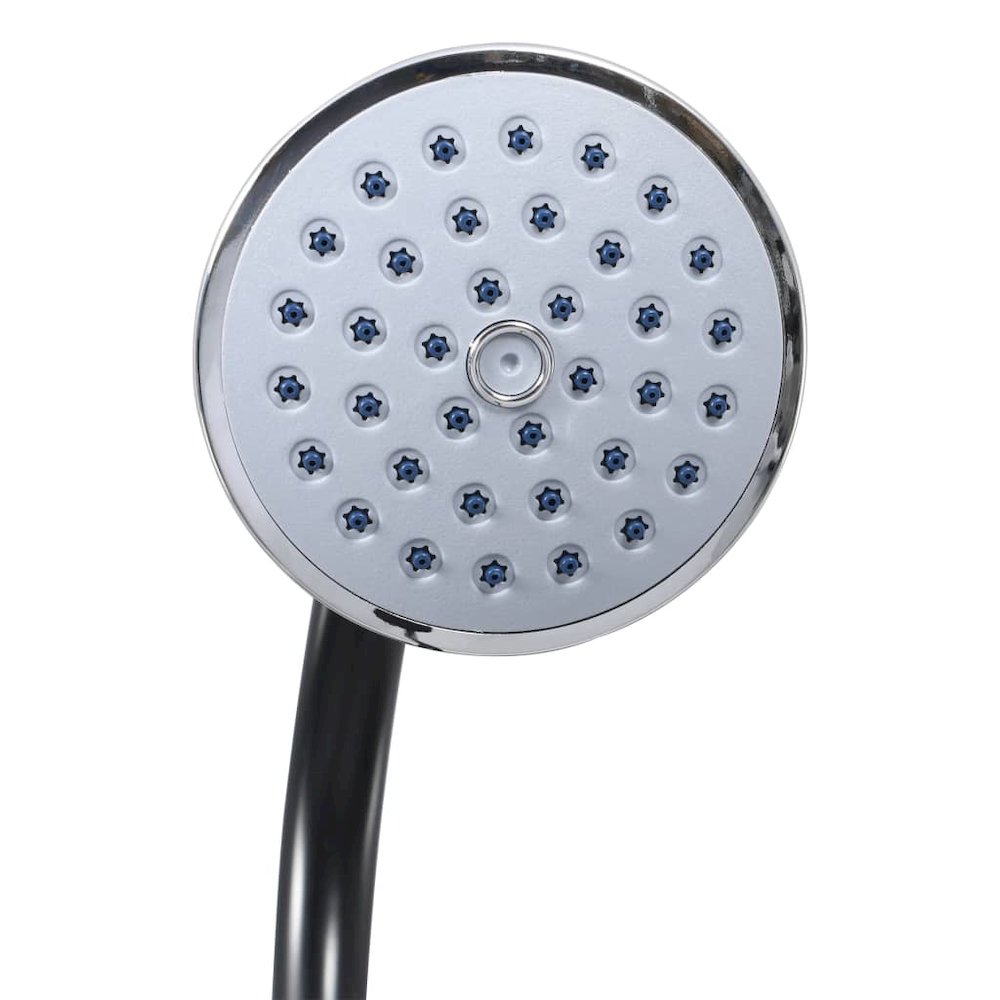 Solar Shower Black PVC and ABS 84.6 in tall Height-Adjustable. Picture 6
