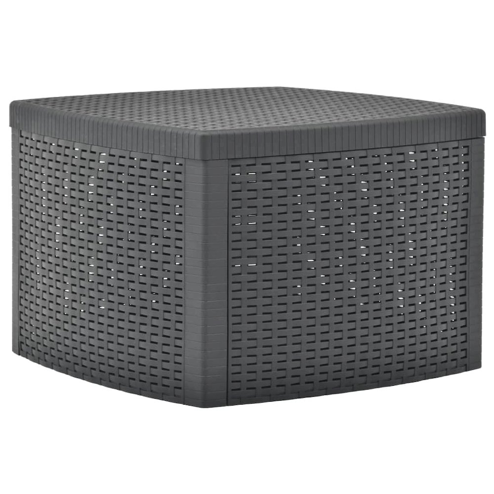 Outdoor Table Anthracite 100% Polypropylene 21.3x21.3x14.4in. Picture 1
