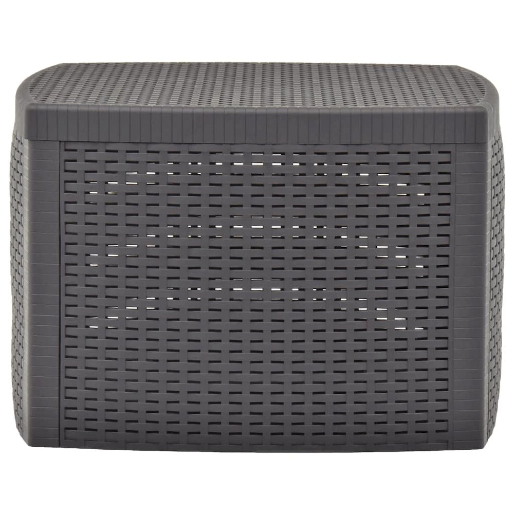 Outdoor Table Mocha Polypropylene 21.3 in x 21.3 in Outdoor Table. Picture 2