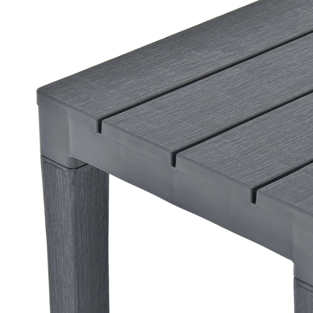Garden Set Anthracite Plastic Medium Durable Garden Set. Picture 9