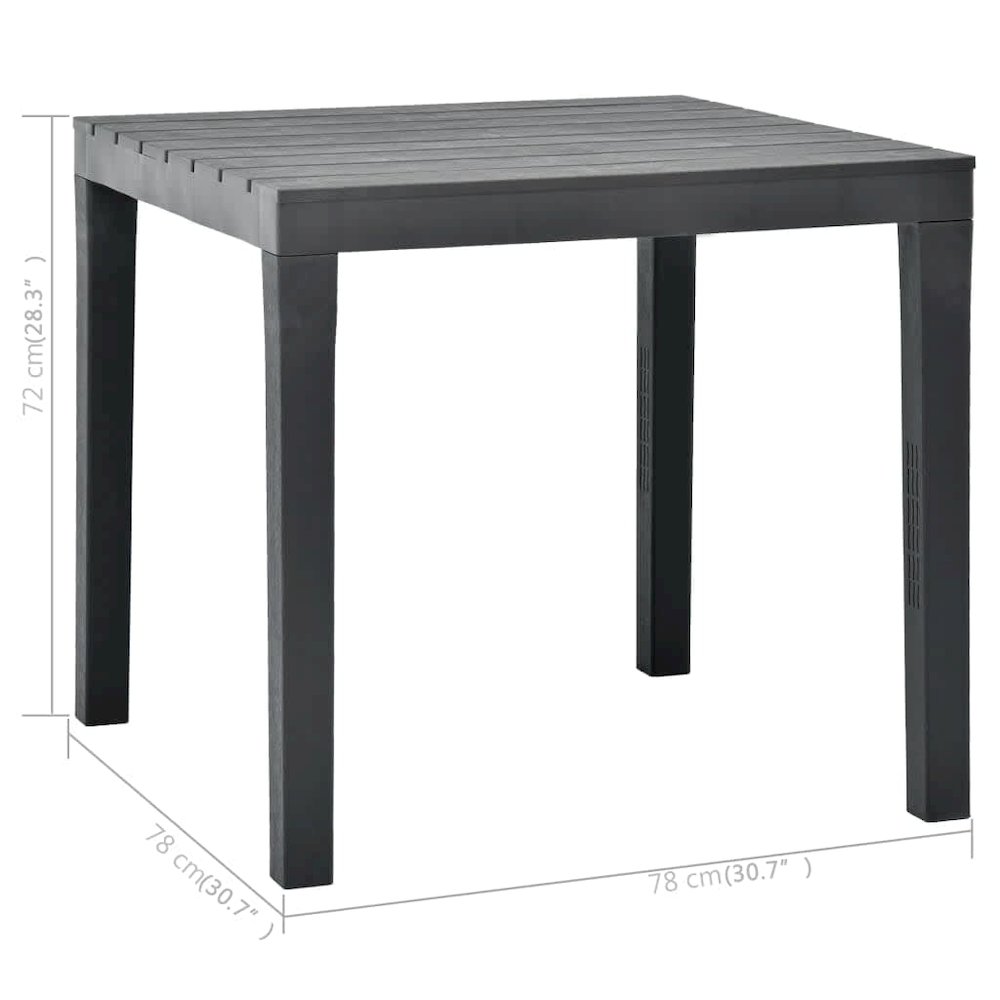 Garden Set Anthracite Plastic Medium Durable Garden Set. Picture 10