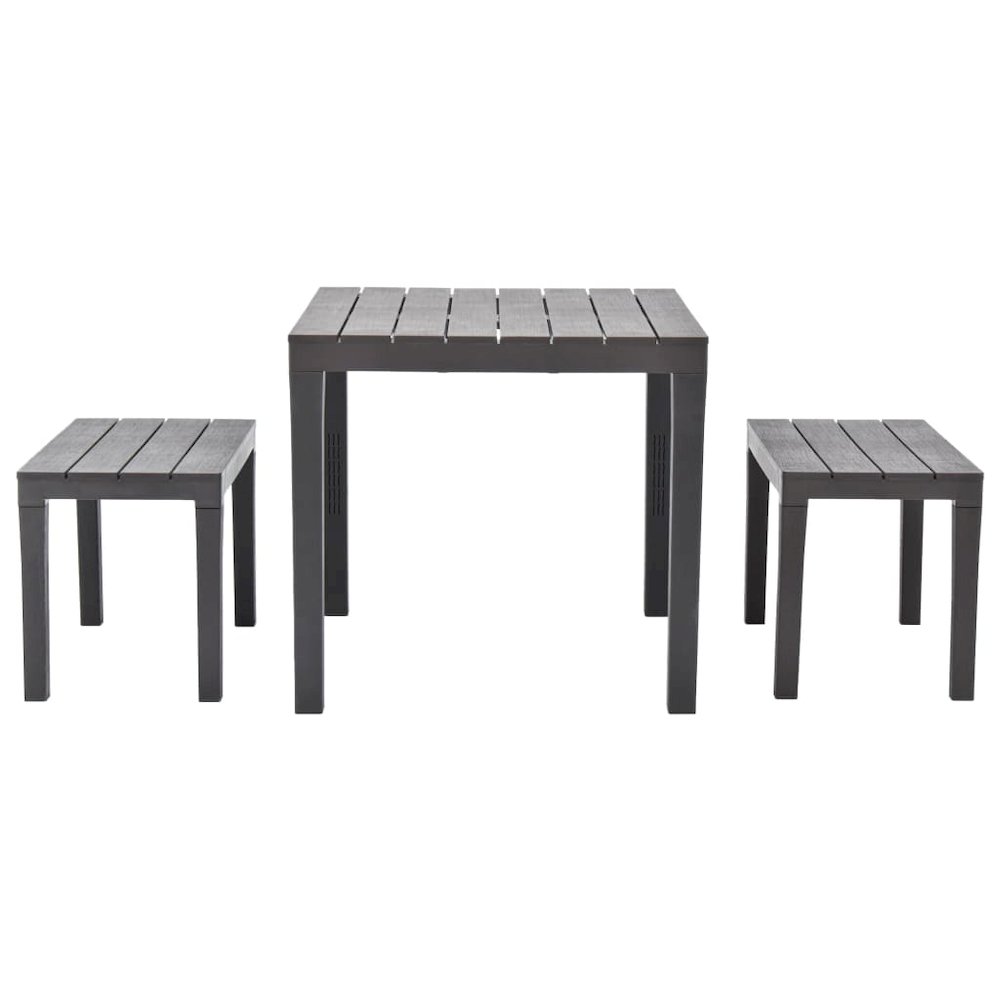 Garden Set Brown Plastic Tough Garden Set Square Modern. Picture 2