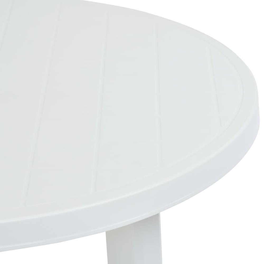 Garden Table White Plastic Medium Lightweight Garden Table. Picture 4