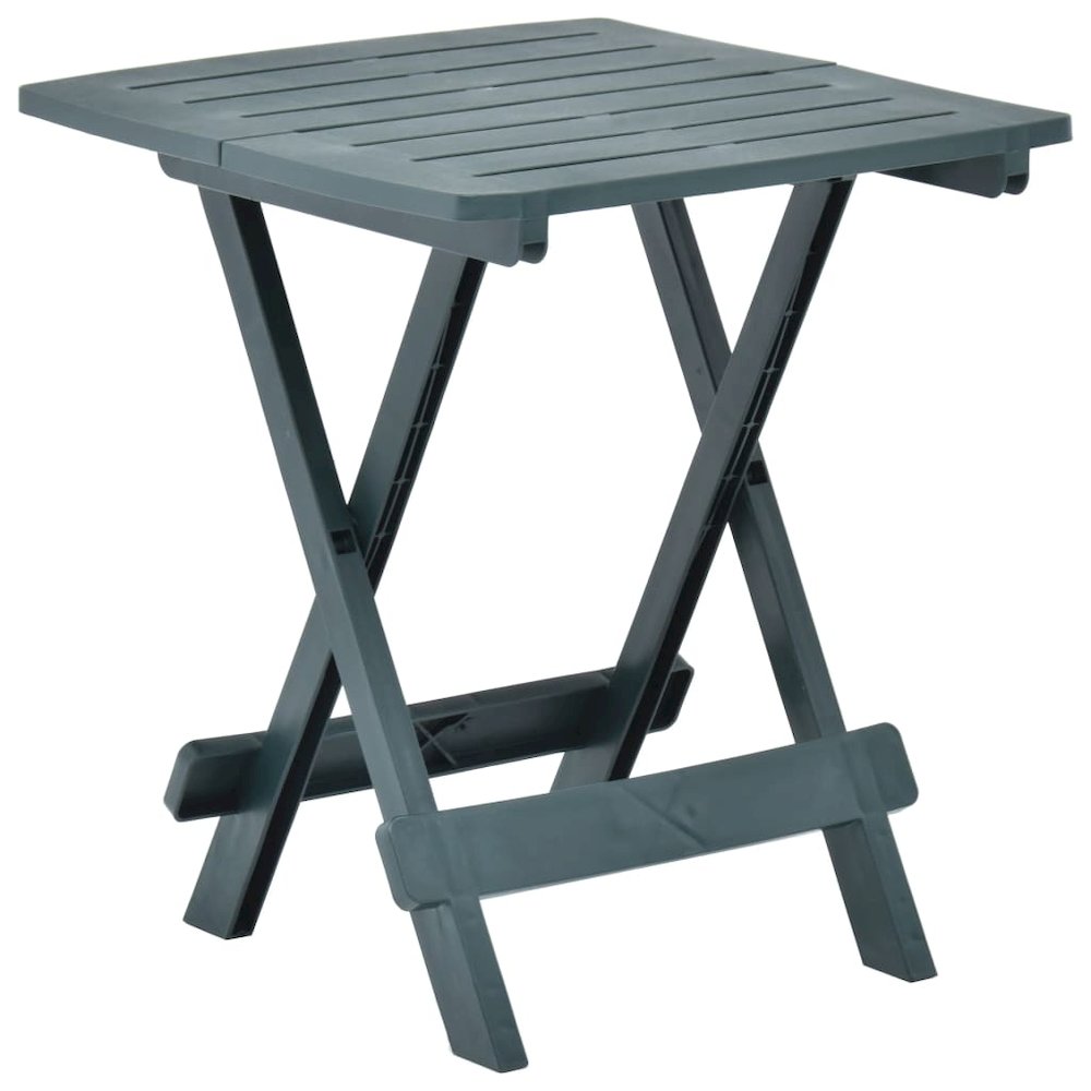 Garden Table Green Plastic 17.7 x 16.9 x 19.7 in Foldable. Picture 1