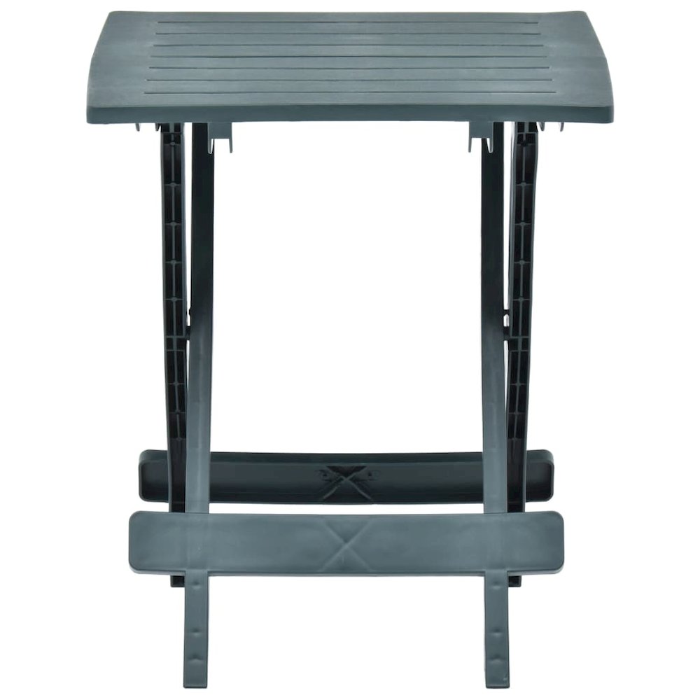 Garden Table Green Plastic 17.7 x 16.9 x 19.7 in Foldable. Picture 2