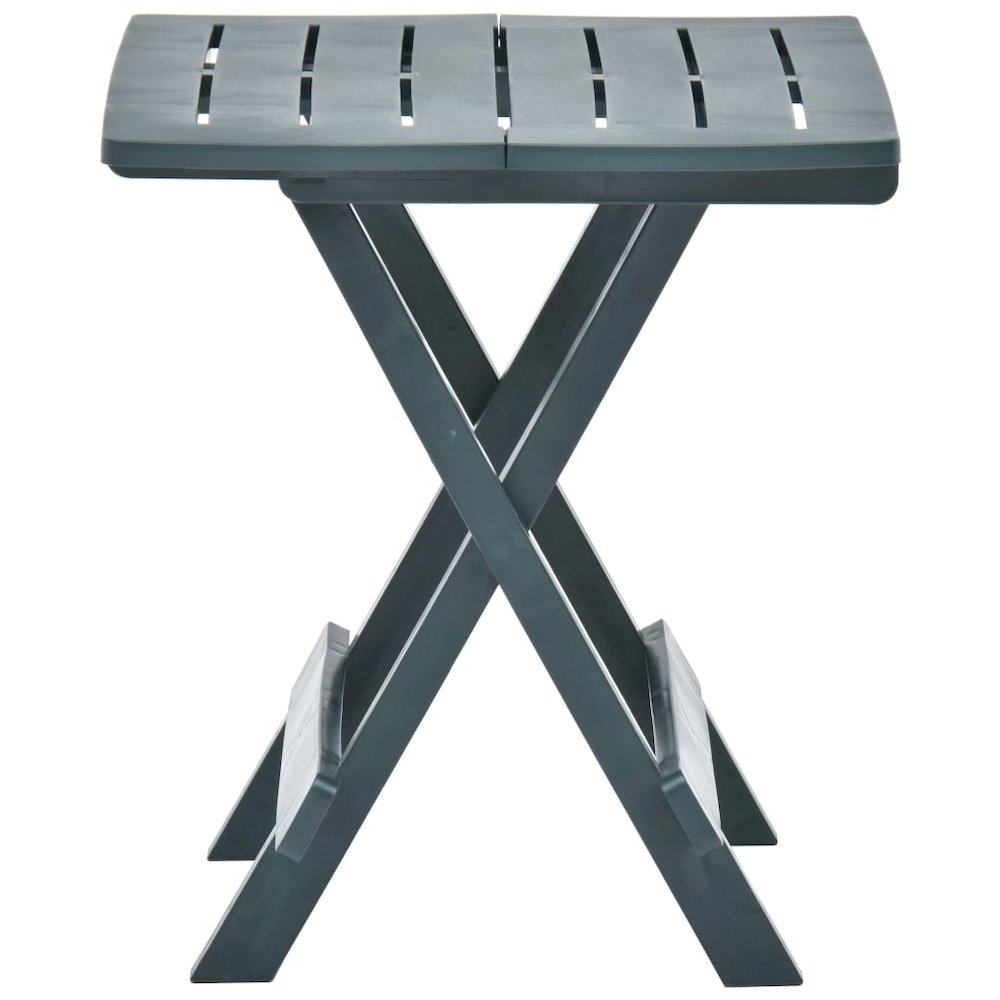 Garden Table Green Plastic 17.7 x 16.9 x 19.7 in Foldable. Picture 3