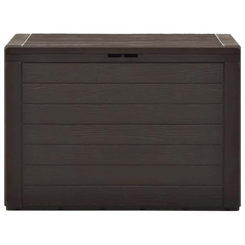 Storage Box Brown Polypropylene 30.7 x 17.3 x 21.7 in Storage Box. Picture 2