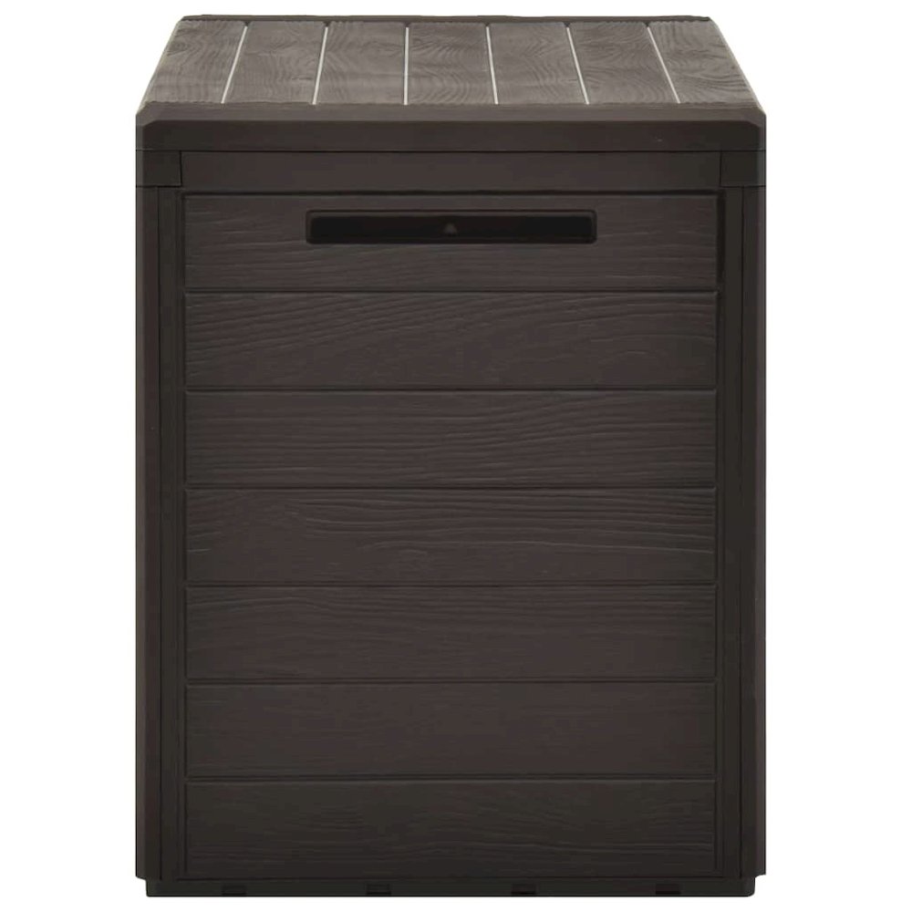 Storage Box Brown Polypropylene 30.7 x 17.3 x 21.7 in Storage Box. Picture 3