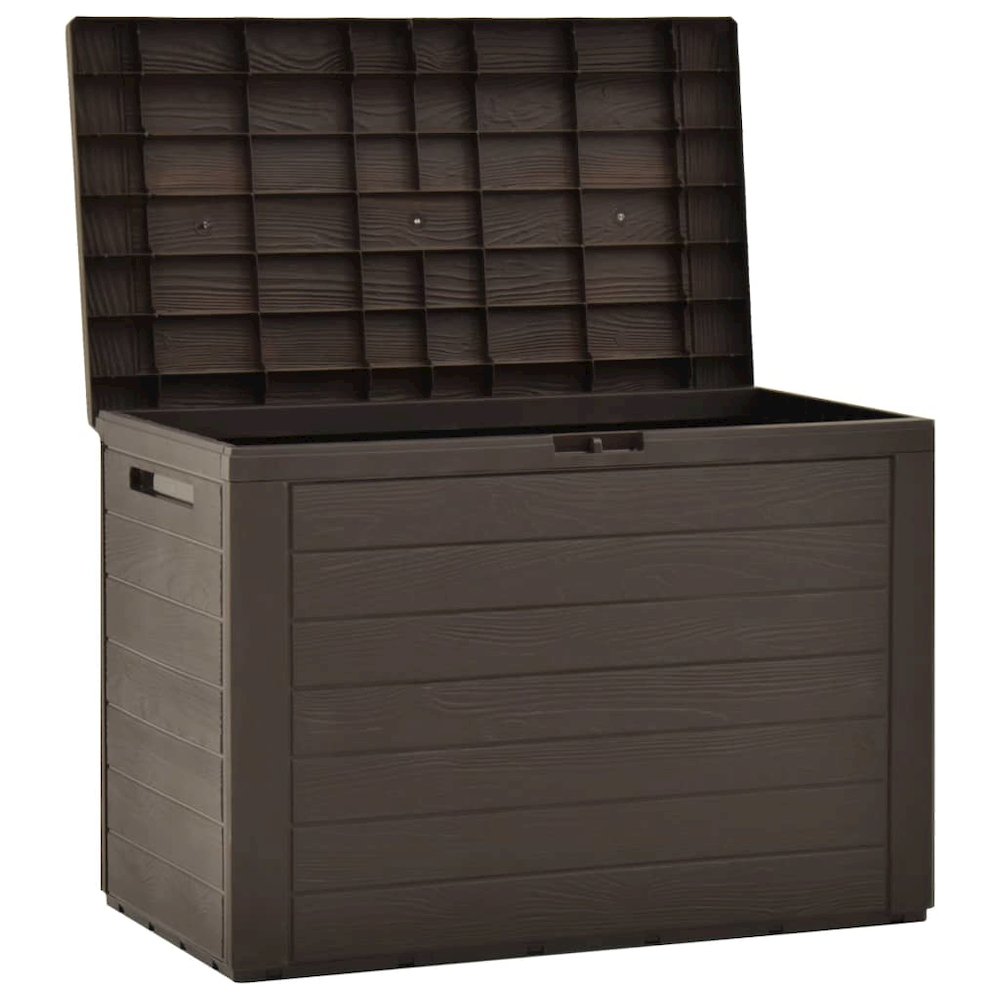 Storage Box Brown Polypropylene 30.7 x 17.3 x 21.7 in Storage Box. Picture 4