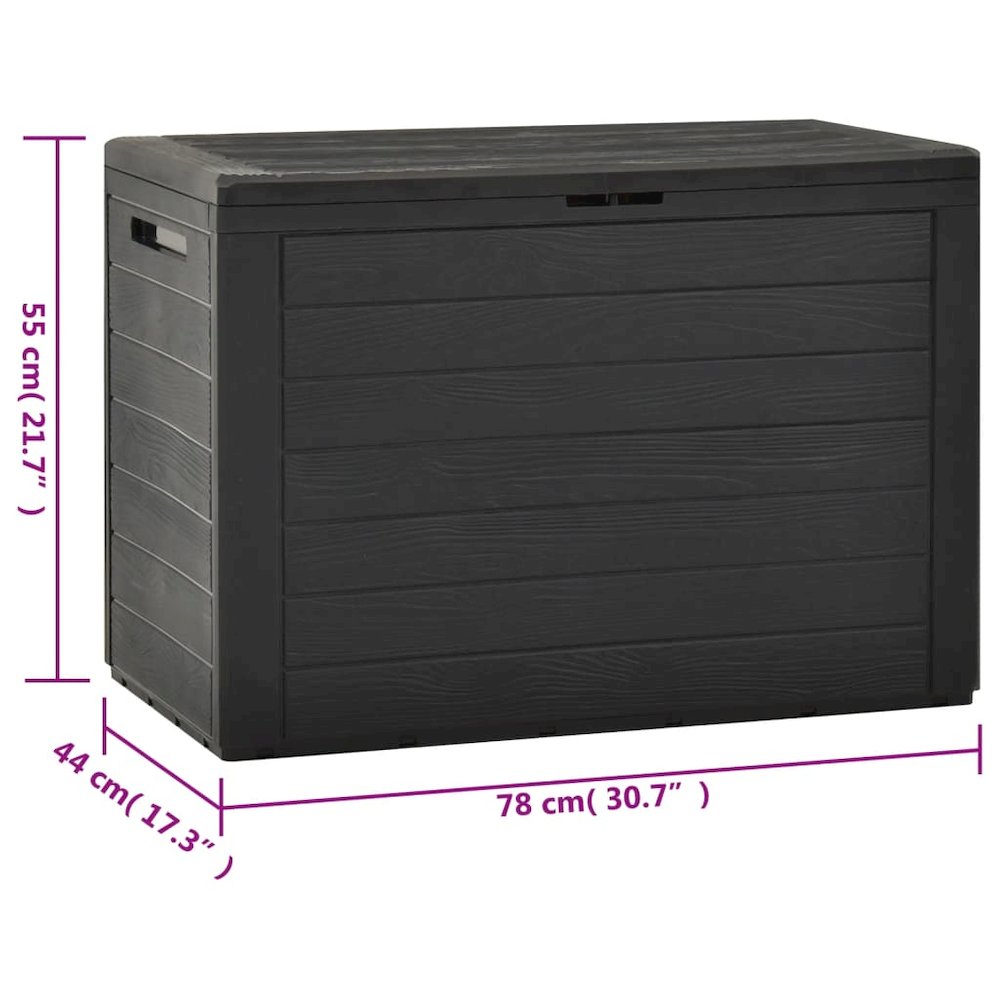 Storage Box Anthracite Polypropylene 30.7x17.3x21.7 in. Picture 10