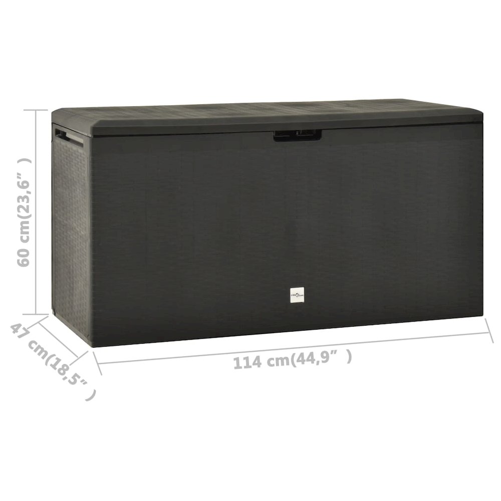 Storage Box Anthracite Polypropylene 44.9 x 18.5 x 23.6 in. Picture 7