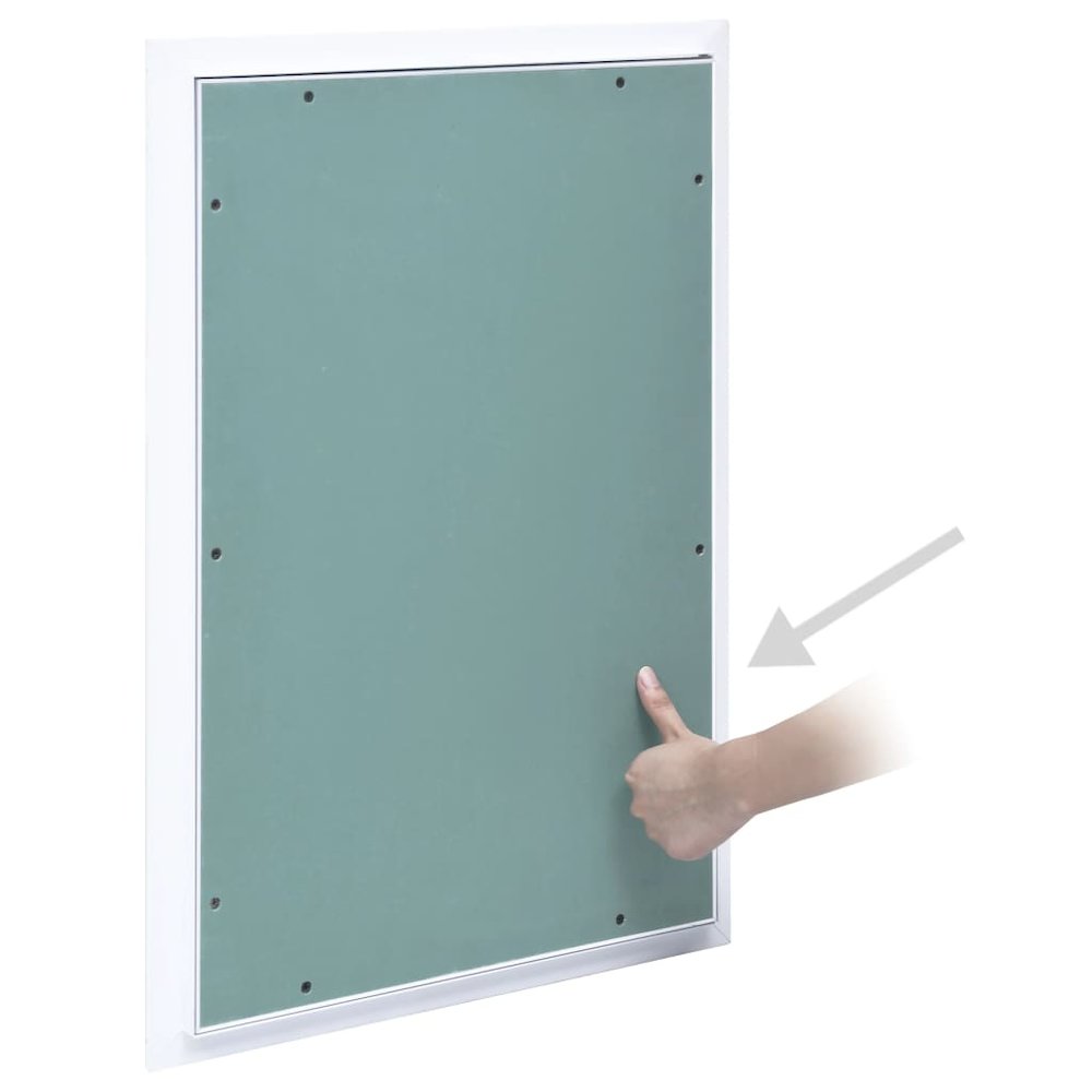 Access Panel with Aluminum Frame and Plasterboard 15.7"x23.6". Picture 3
