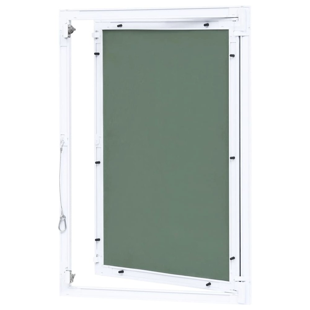 Access Panel with Aluminum Frame and Plasterboard 15.7"x23.6". Picture 7