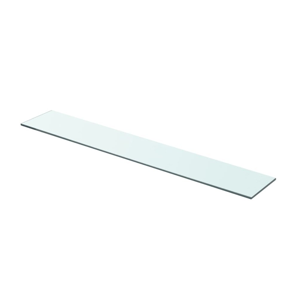 Glass Panel Set of 2 Clear Tempered Glass 31.5 x 4.7 in. Picture 2