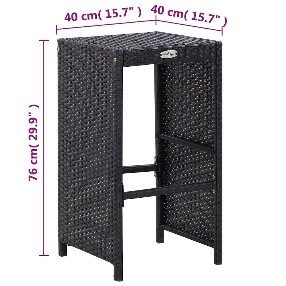 Garden Bar Set Black, Cream White. Picture 11