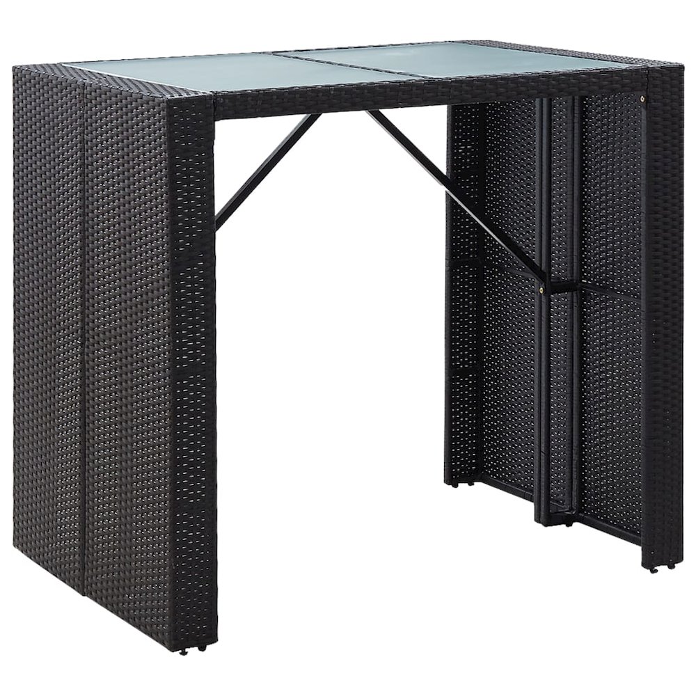 Bar Set Poly rattan: Black. Picture 4